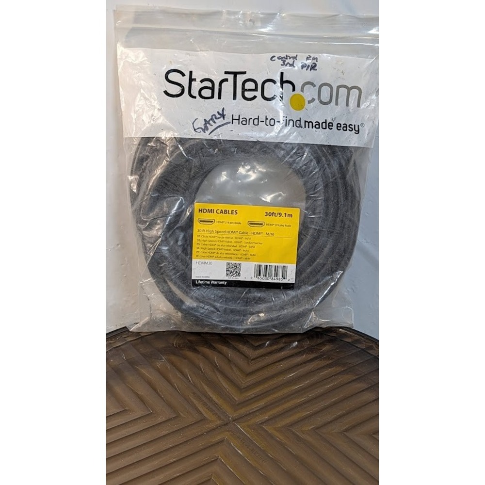 StarTech HDMI Cable 30ft Black New High Speed HDMM30 M/M 9.1m